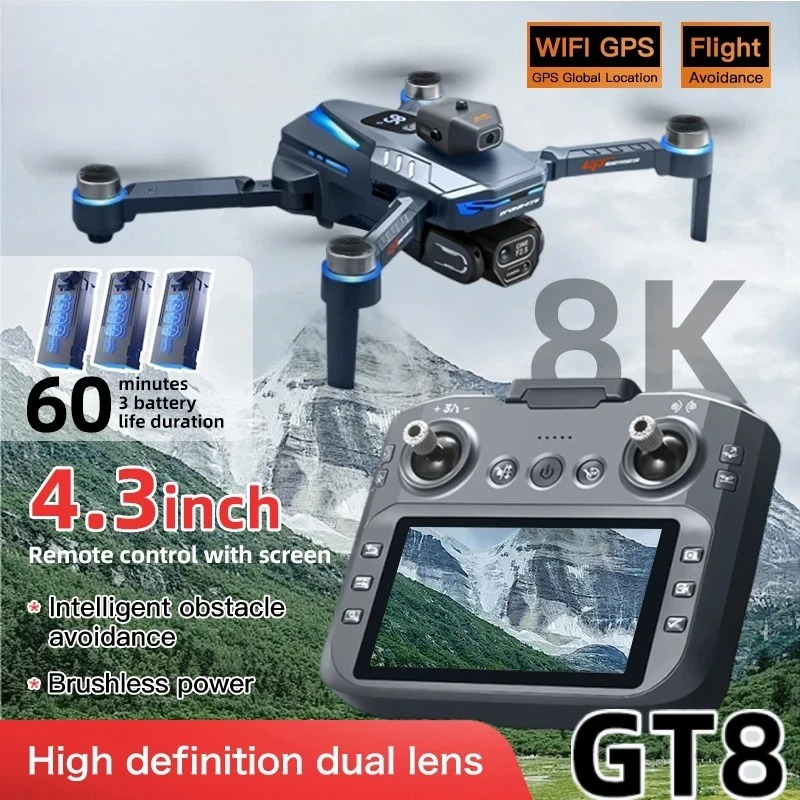 Drone Original GT8 8K Profissi - Drone Mapping avaliação e preço